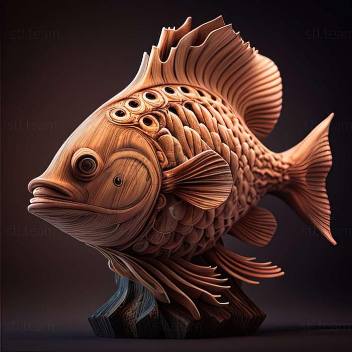 3D model Marine junker fish (STL)